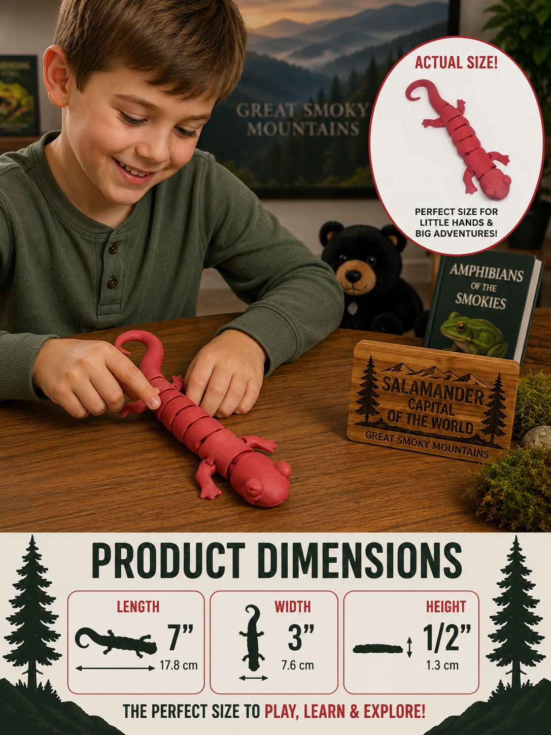 3-D Printed Red Salamander