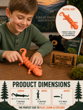3-D printed Orange Salamander toy